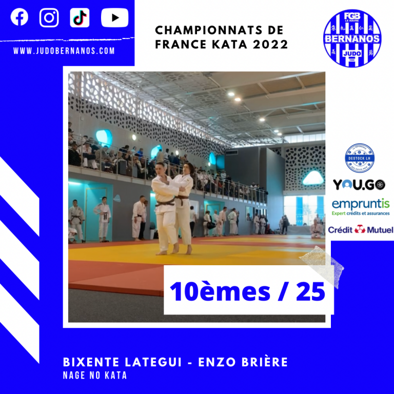 France Kata 2022 - Judo Bernanos Bixente Lategui Enzo Brière
