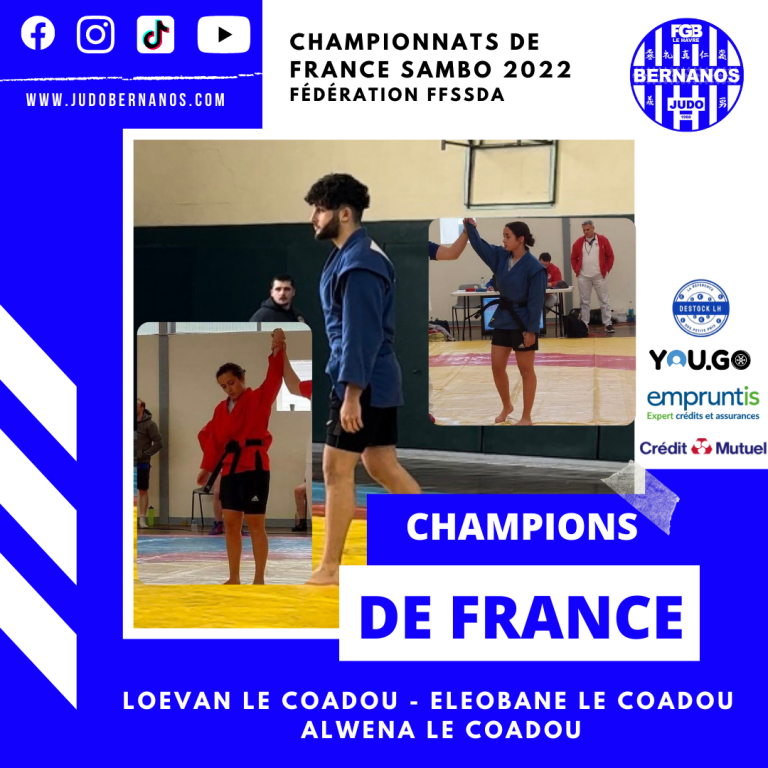 Champions de France Sambo FFSSDA 2022