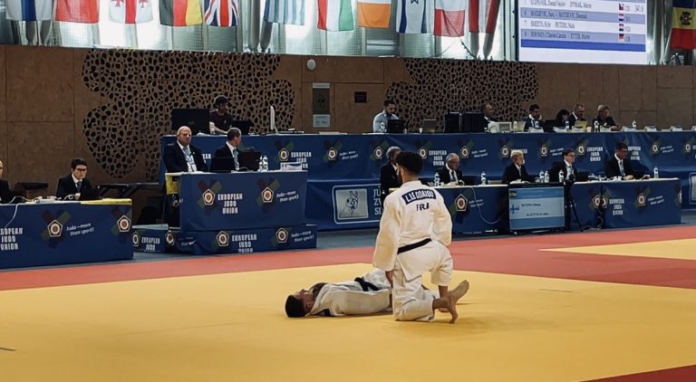 Loevan Le Coadou aux Championnats d'Europe Kata Judo 2023 - Bernanos Le Havre