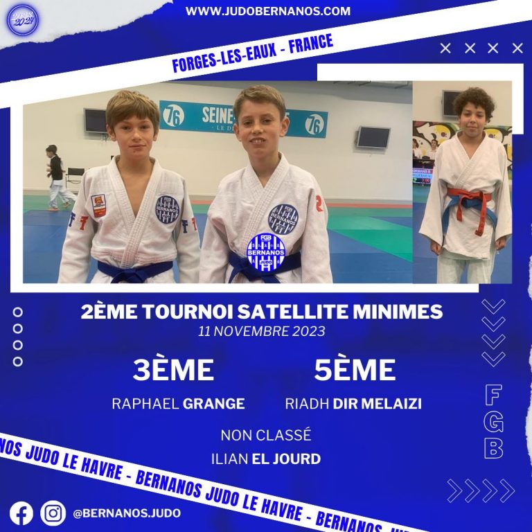 2ème tournoi satellite minimes - Forges les Eaux - Judo Normandie - Bernanos Le Havre