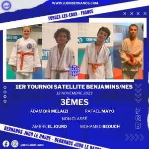 1er tournoi satellite benjamin - Forges les eaux - Judo Normandie - Bernanos Le Havre