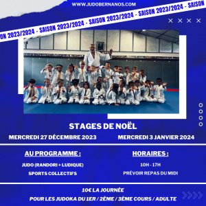 Stage Judo Bernanos Le Havre 2023/2024