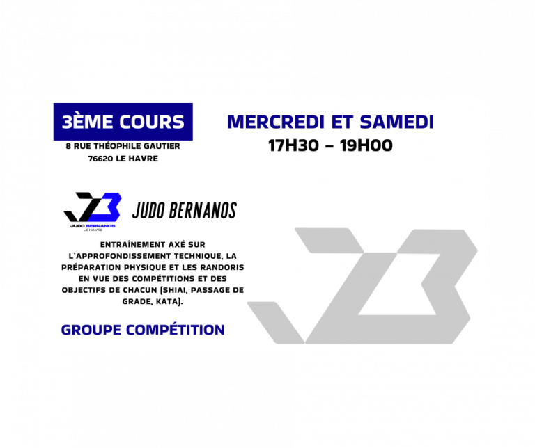 3EME COURS JUDO BERNANOS LE HAVRE