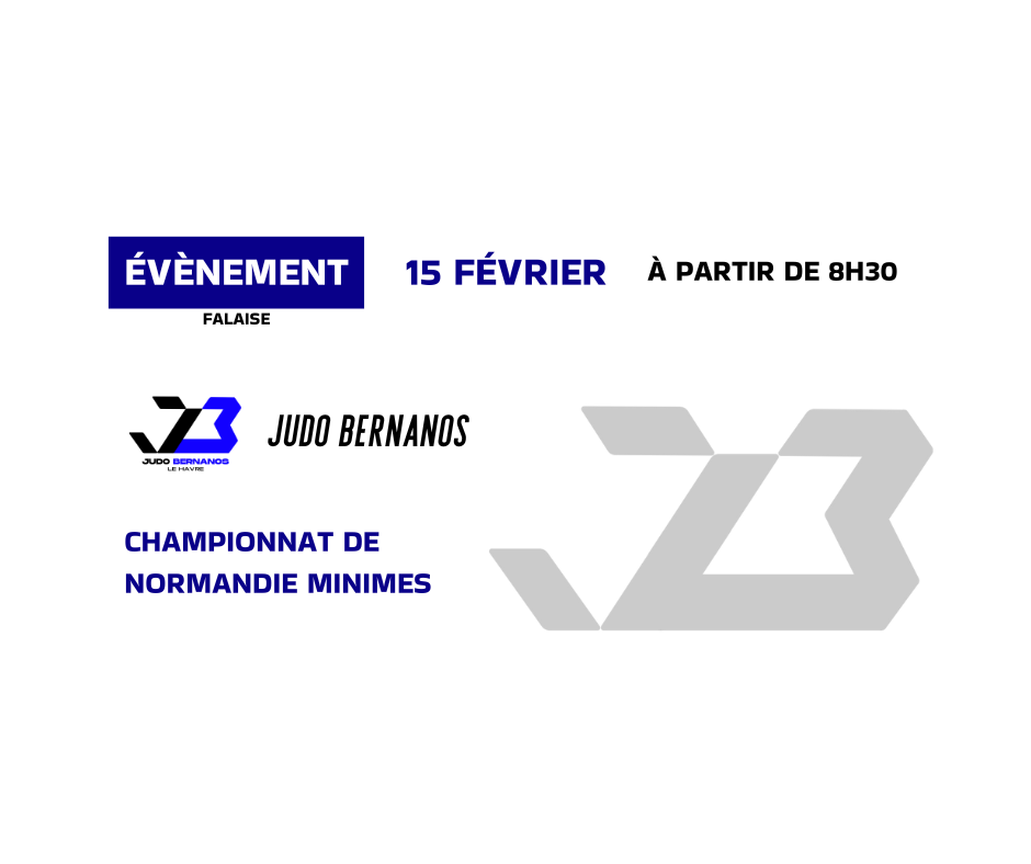 championnat de normandie minimes judo bernanos
