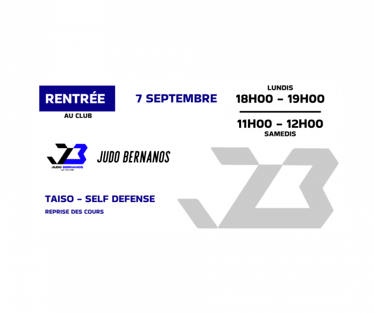 JUDO BERNANOS LE HAVRE - INSCRIPTIONS SAISON 2026/2027